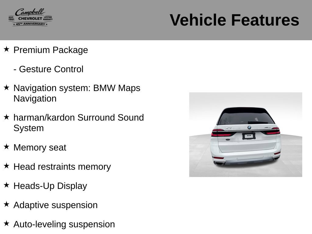 Used 2023 BMW X7 xDrive40i w/ Premium Package AWD/4WD image 10