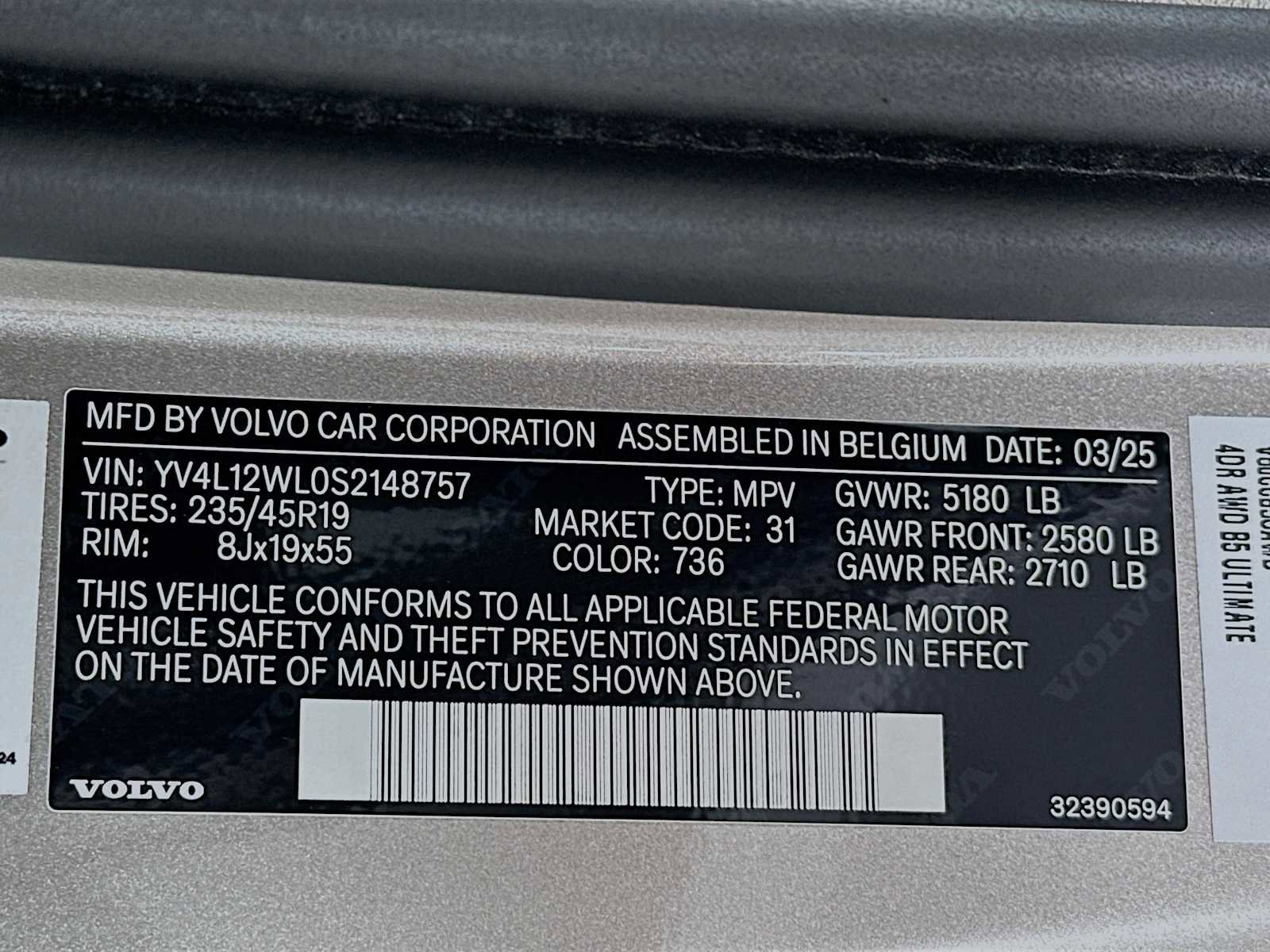 Used 2025 Volvo V60 B5 Cross Country Ultra w/ Protection Package Premier image 31