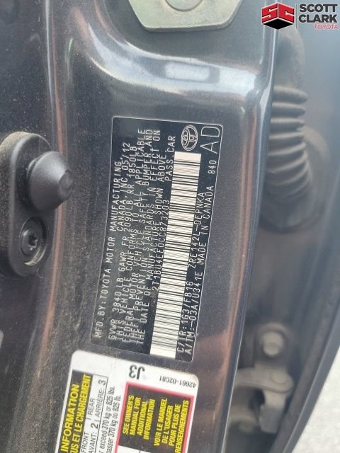 Used 2012 Toyota Corolla LE FWD image 3