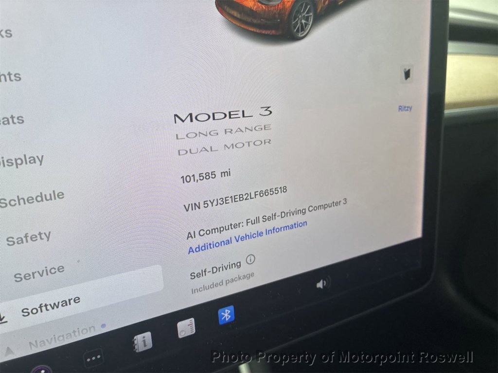 Used 2020 Tesla Model 3 Long Range AWD/4WD image 3