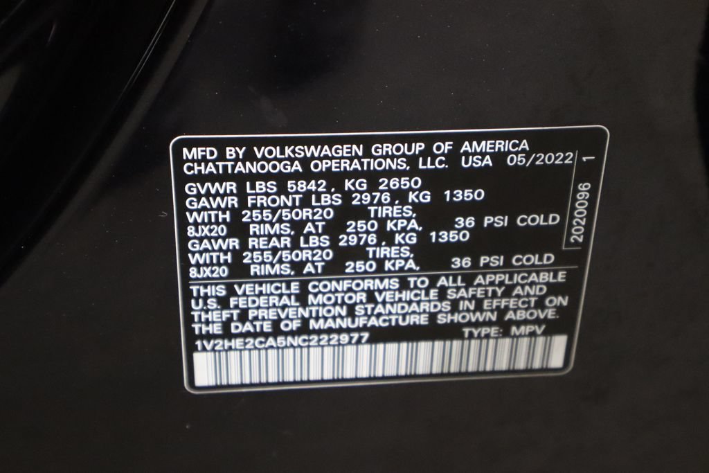 Used 2022 Volkswagen Atlas Cross Sport SE AWD/4WD image 39