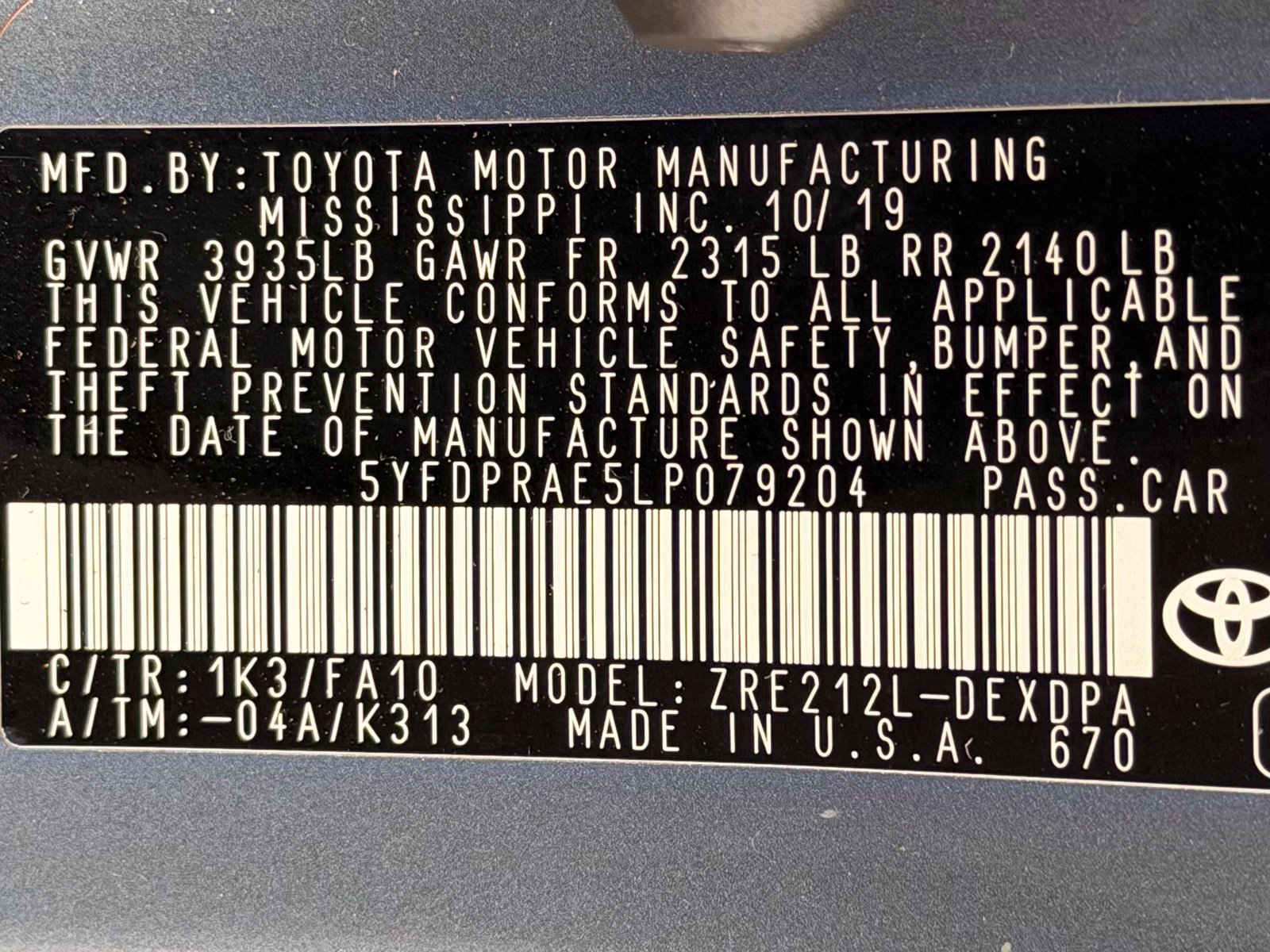 Used 2020 Toyota Corolla L FWD image 38
