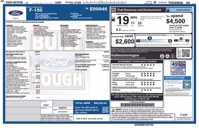 New 2026 Ford F150 XLT w/ Equipment Group 302A MID AWD/4WD image 4