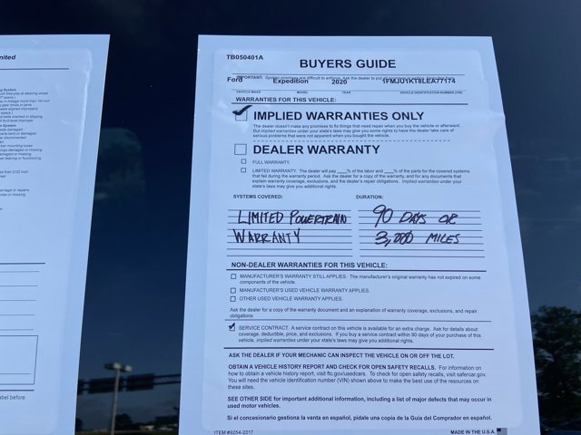 Used 2020 Ford Expedition Limited w/ Equipment Group 301A image 5