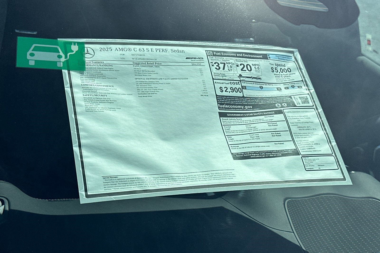 New 2025 Mercedes-Benz C 36 AMG S image 29