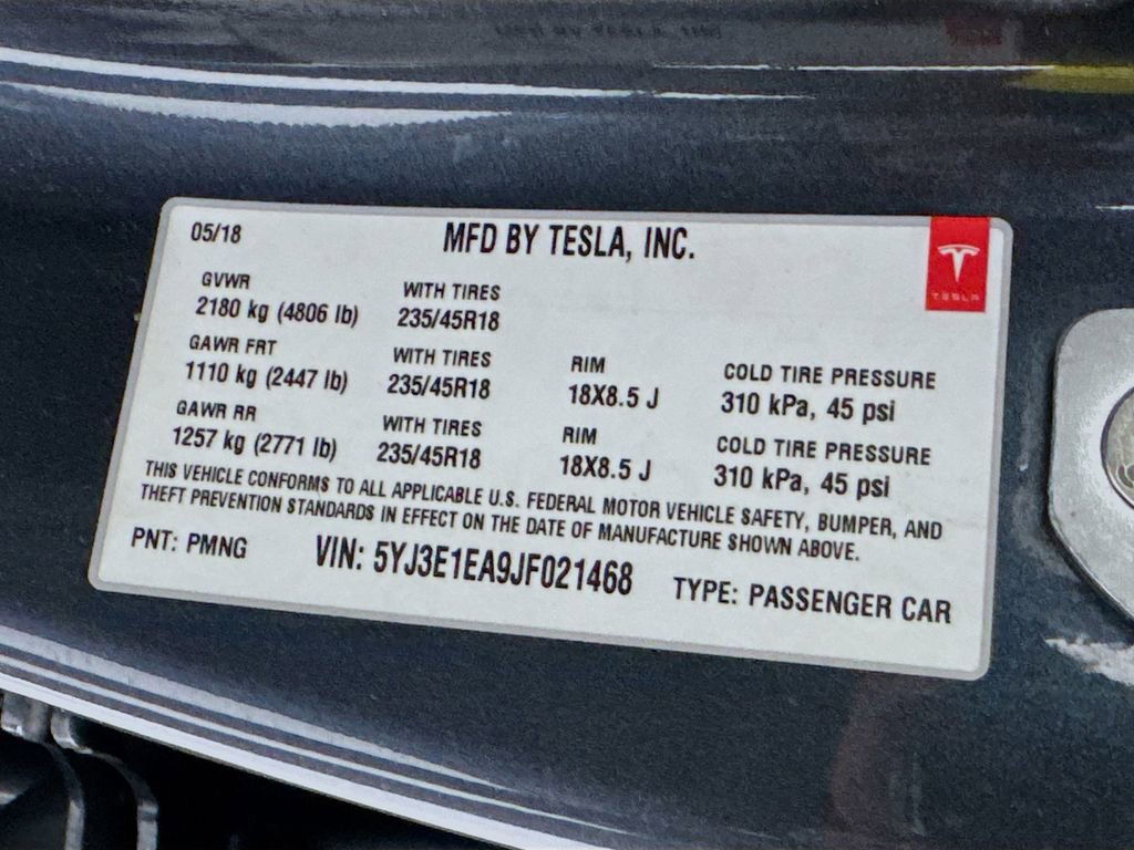 Used 2018 Tesla Model 3 Long Range image 59