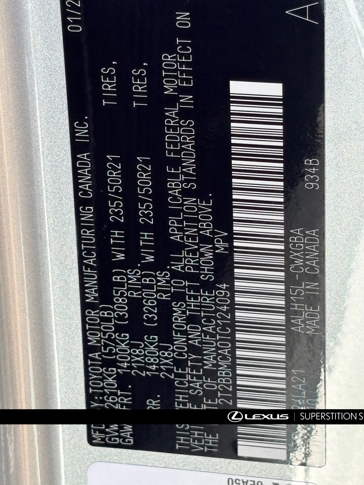 New 2026 Lexus RX 350 image 25