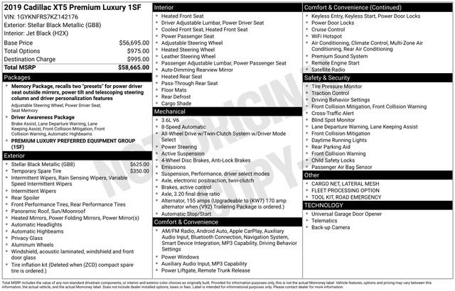 Used 2019 Cadillac XT5 Premium Luxury image 38