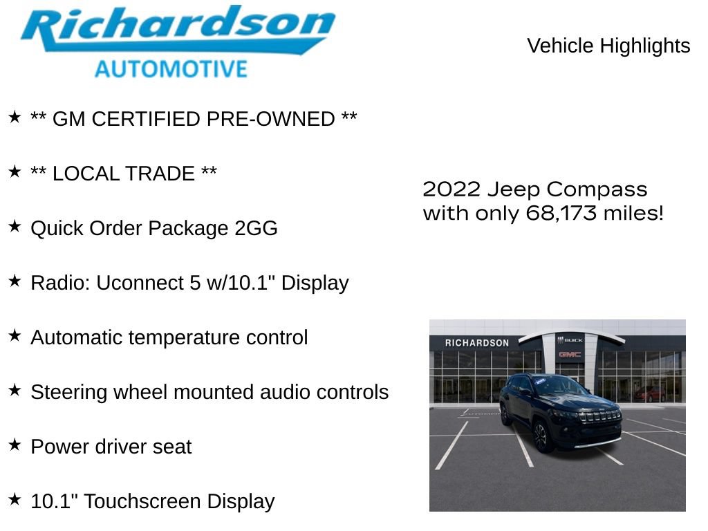 Used 2022 Jeep Compass Limited AWD/4WD image 10