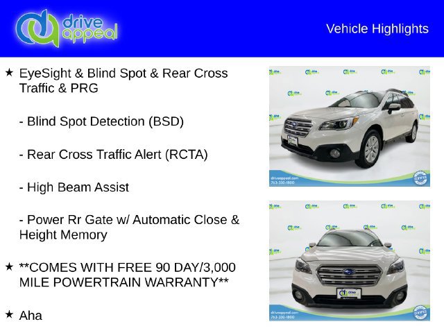 Used 2017 Subaru Outback 2.5i Premium AWD/4WD image 12