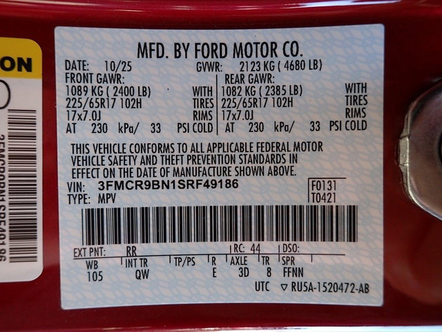 New 2025 Ford Bronco Sport Big Bend w/ Convenience Package image 15