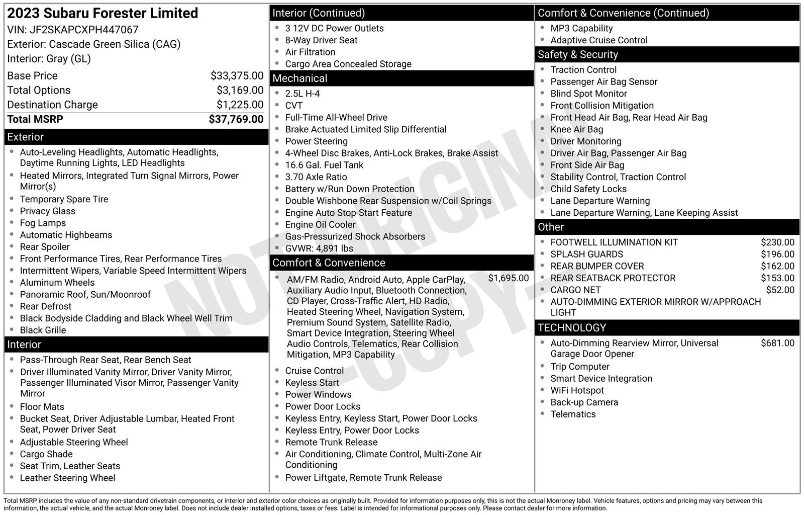 Certified 2023 Subaru Forester Limited image 23