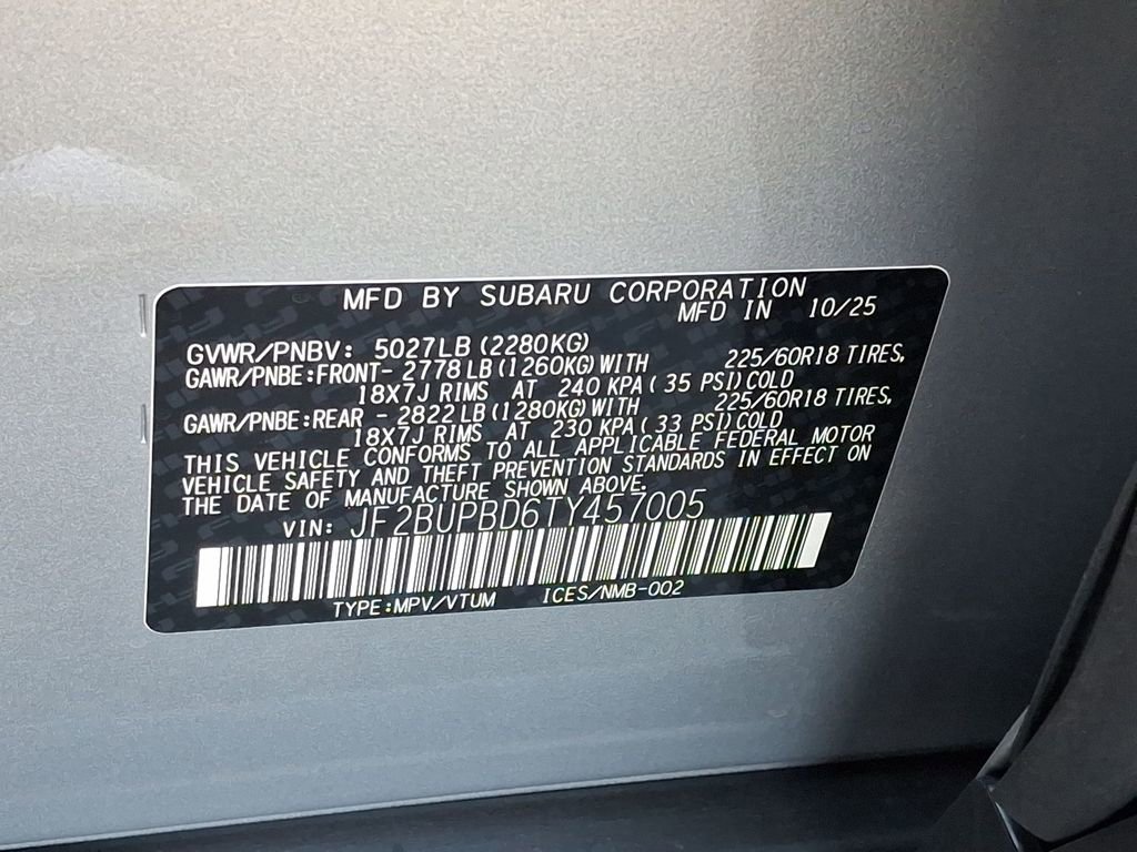 New 2026 Subaru Outback Premium w/ Premium/Limited Package 2 AWD/4WD image 18