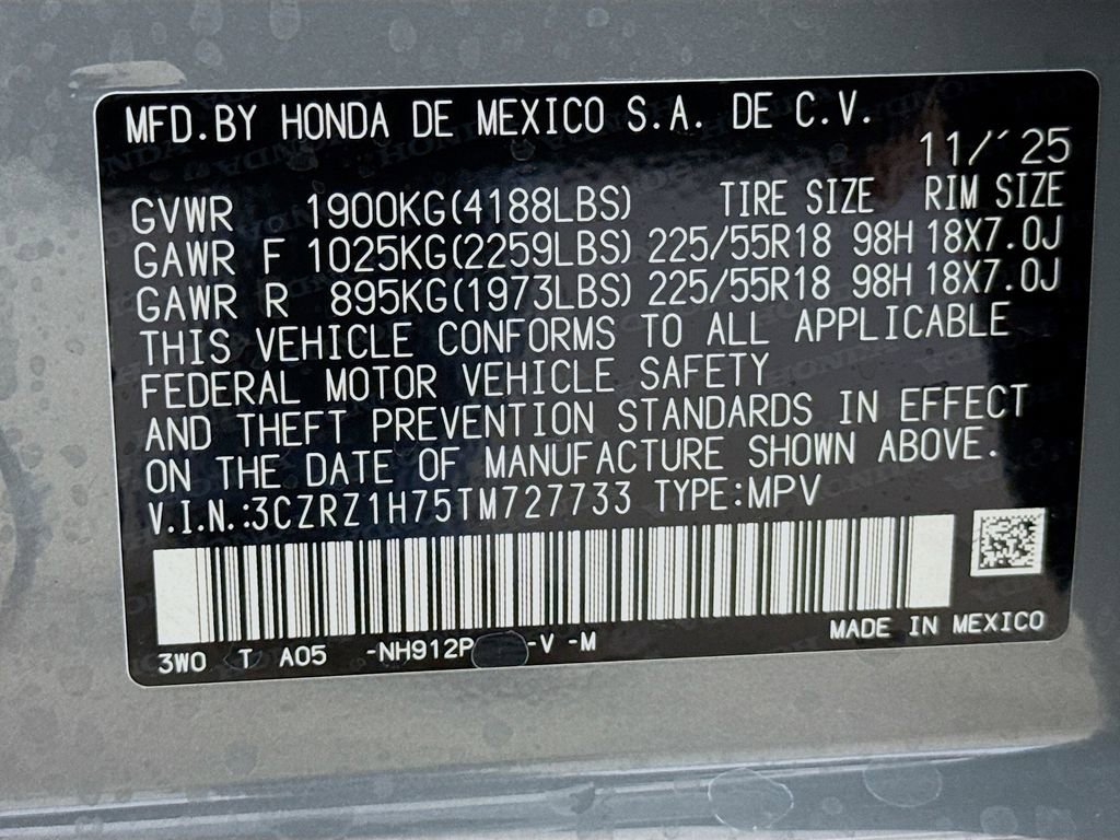 New 2026 Honda HR-V EX-L image 30