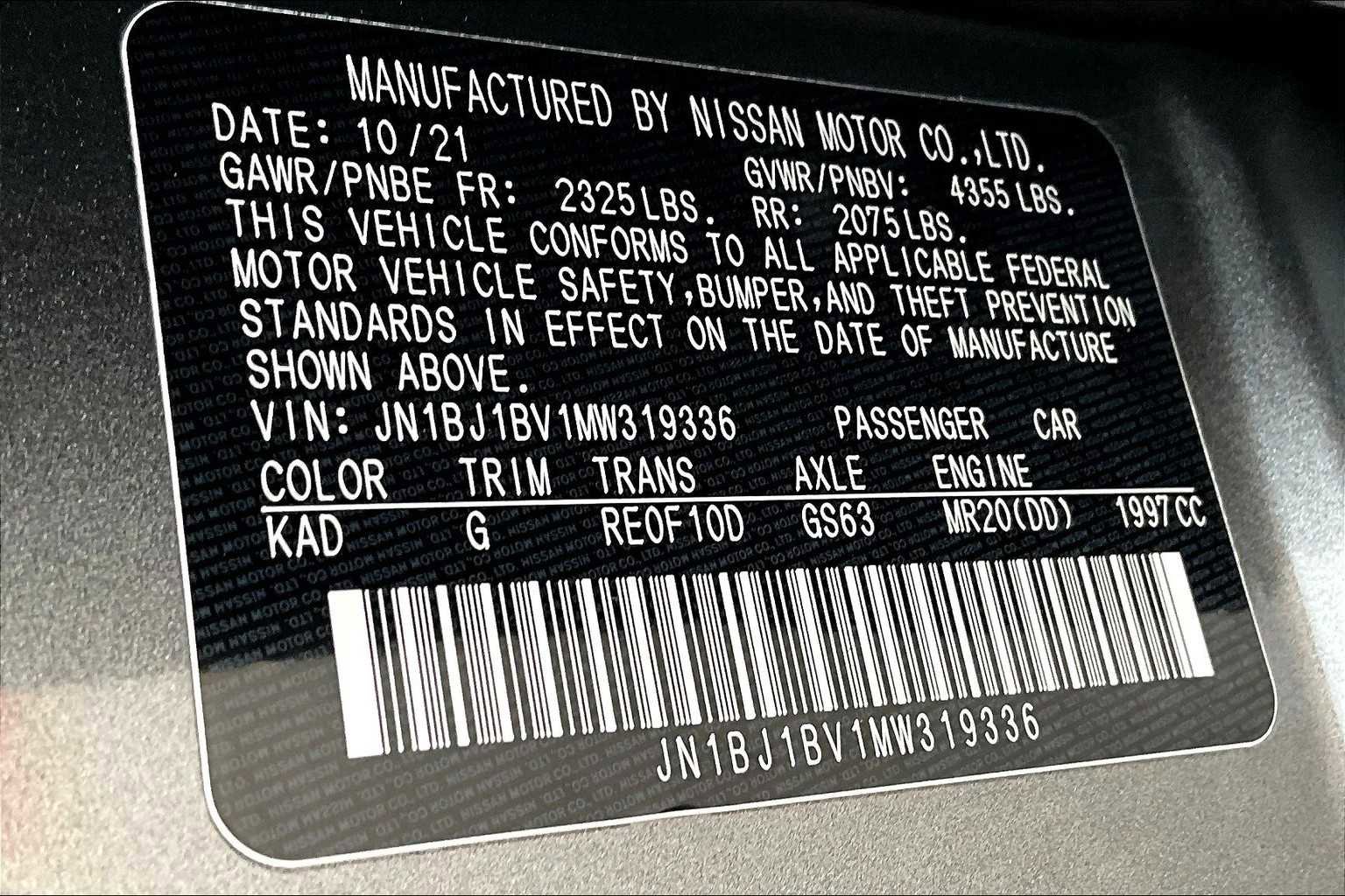 Certified 2021 Nissan Rogue Sport SV image 33