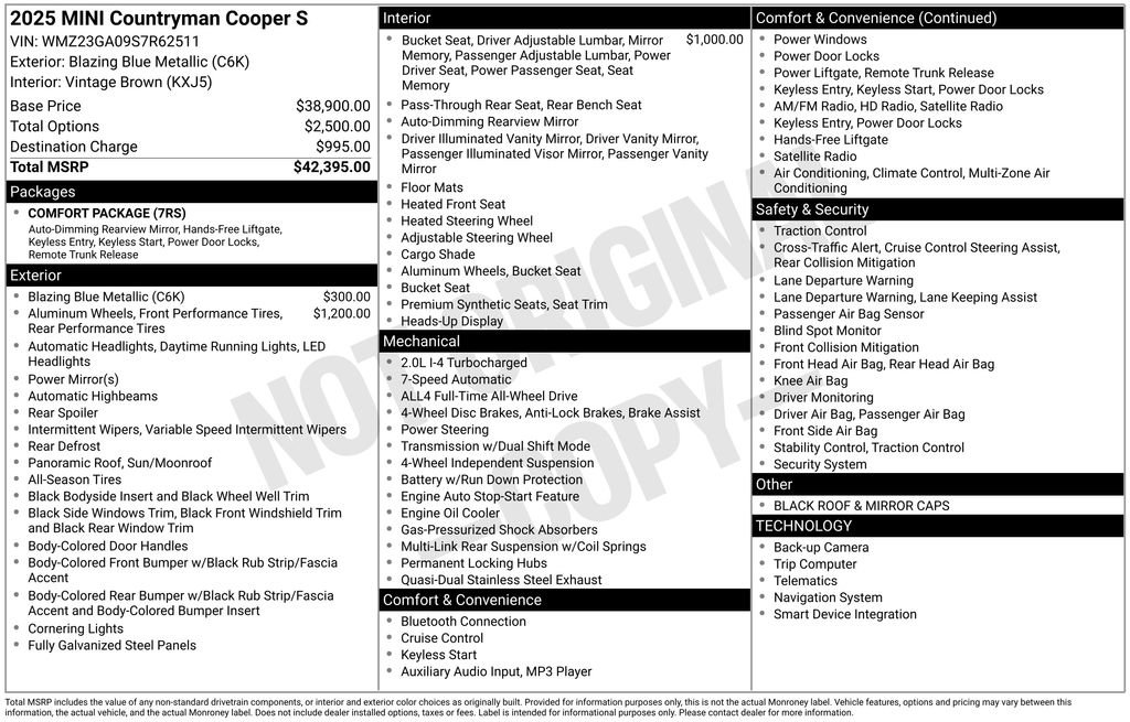 Used 2025 MINI Cooper Countryman S AWD/4WD image 9
