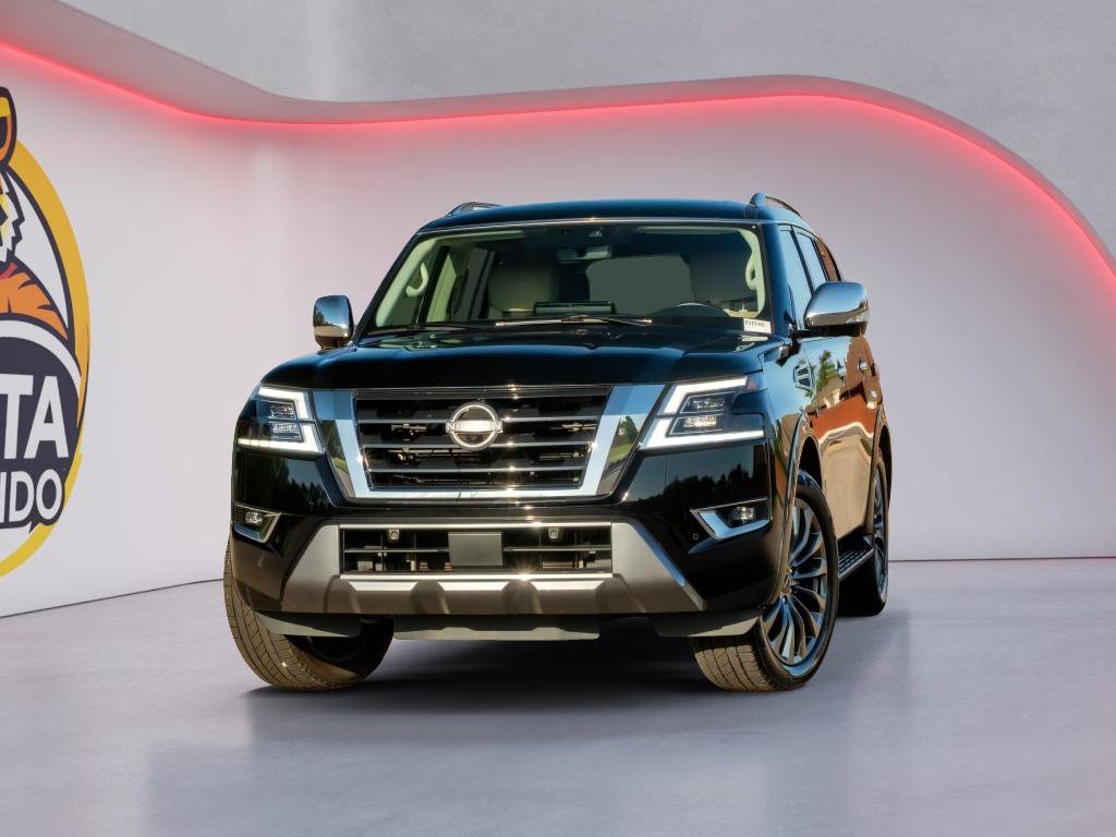 Used 2021 Nissan Armada Platinum w/ Captain's Chairs Package RWD video 1