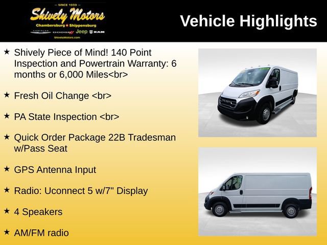 Used 2025 RAM ProMaster 2500 w/ U-Haul Equipment Group FWD image 7