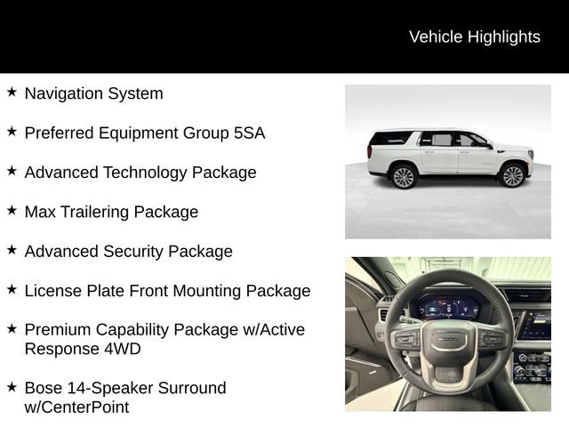 Certified 2024 GMC Yukon XL Denali w/ Max Trailering Package AWD/4WD image 16