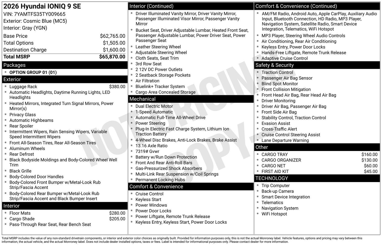 New 2026 Hyundai Ioniq 9 SE image 29