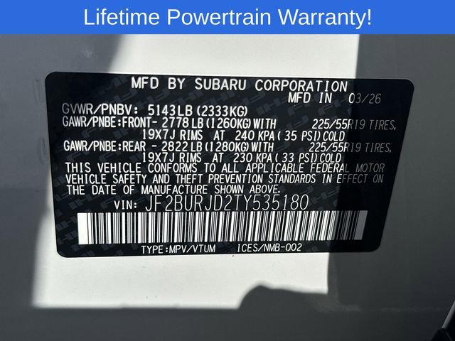 New 2026 Subaru Outback Touring XT AWD/4WD image 30