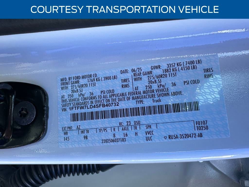 New 2025 Ford F150 Platinum w/ Equipment Group 702A High image 25