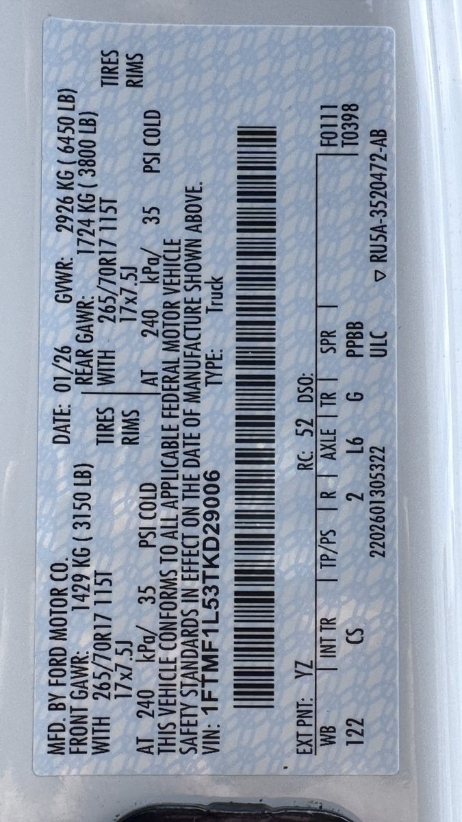 New 2026 Ford F150 XL AWD/4WD image 13