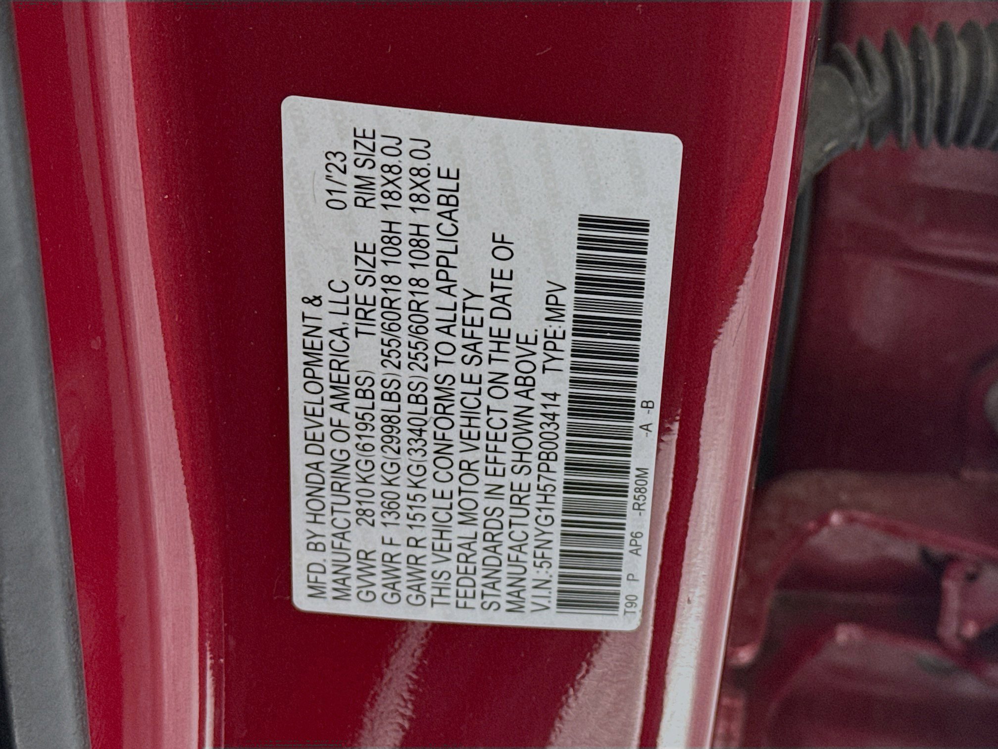 Certified 2023 Honda Pilot EX-L image 32