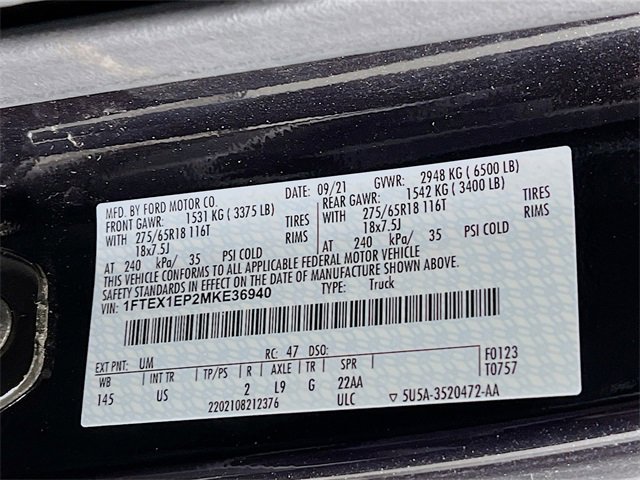 Used 2021 Ford F150 XLT w/ Equipment Group 301A Mid image 10