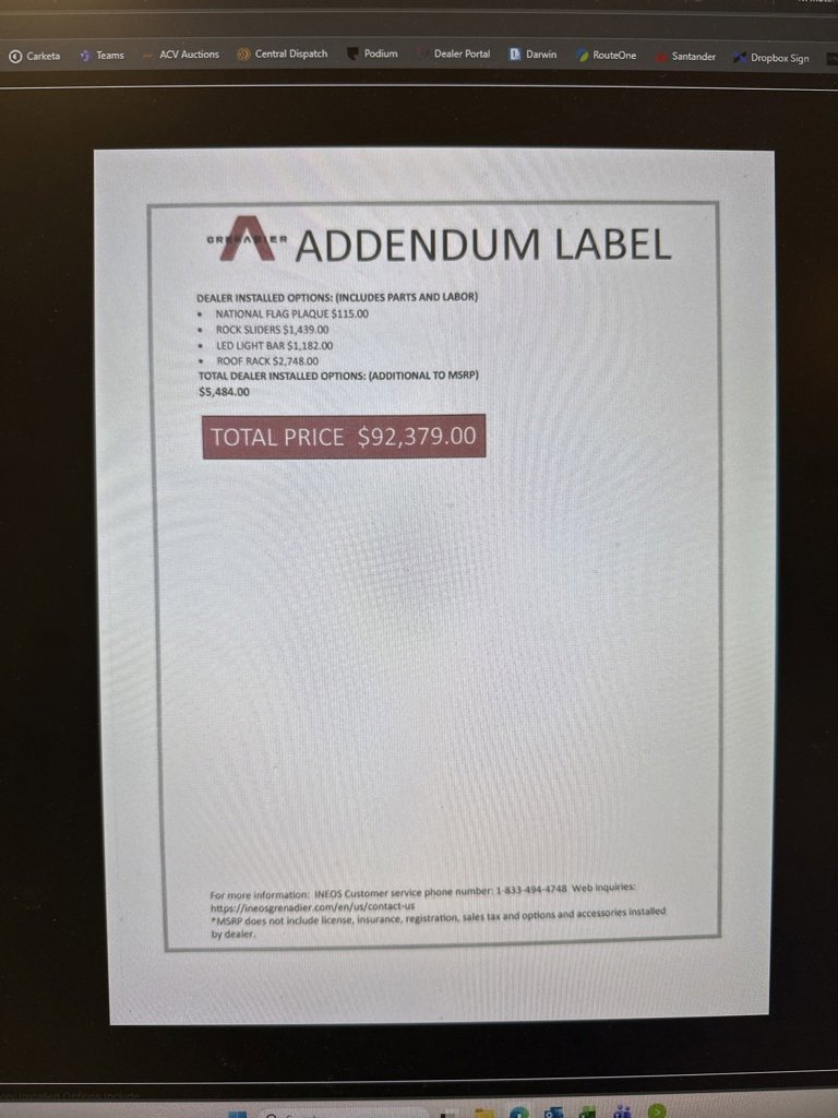 Used 2024 INEOS Grenadier Fieldmaster Edition image 28