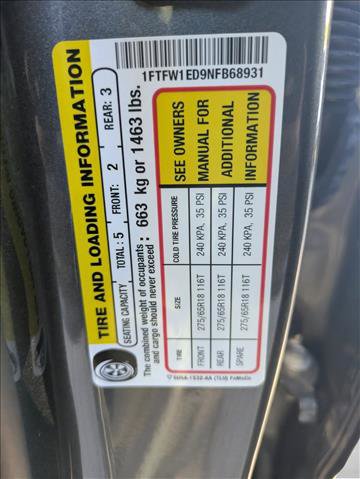 Used 2022 Ford F150 Lariat w/ Equipment Group 502A High AWD/4WD image 16