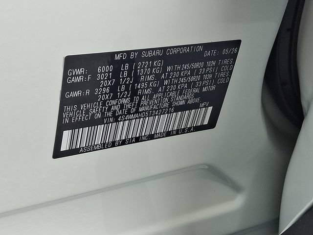 New 2026 Subaru Ascent Limited Bronze AWD/4WD image 17