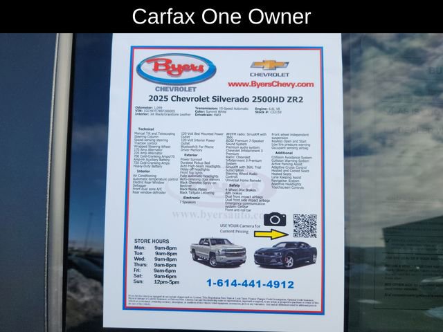 Used 2025 Chevrolet Silverado 2500 ZR2 w/ Technology Package image 13