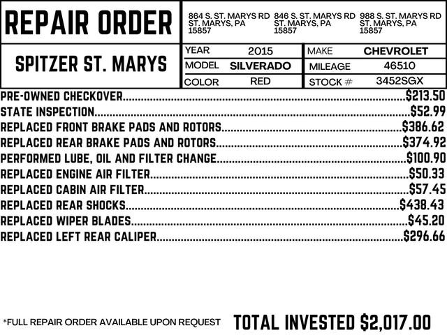 Used 2015 Chevrolet Silverado 1500 LT w/ Max Trailering Package image 2