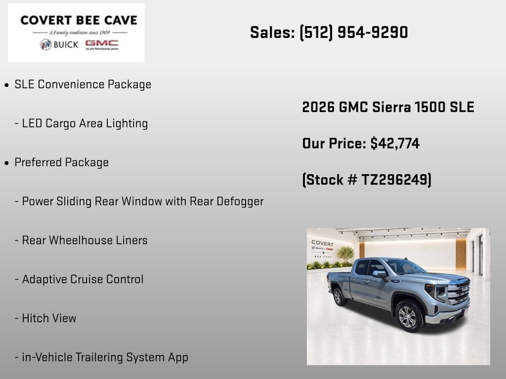 New 2026 GMC Sierra 1500 SLE w/ Preferred Package RWD image 31