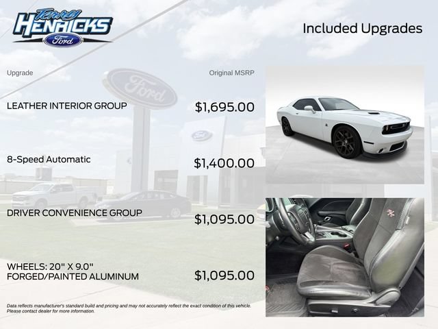 Used 2016 Dodge Challenger R/T Scat Pack w/ Leather Interior Group RWD image 7
