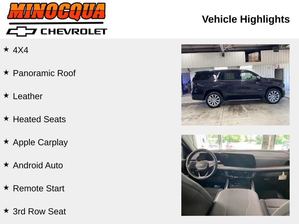 New 2026 Chevrolet Tahoe Premier w/ Sun And Tow Package AWD/4WD image 2