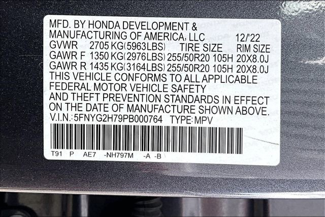 Certified 2023 Honda Pilot Touring image 15