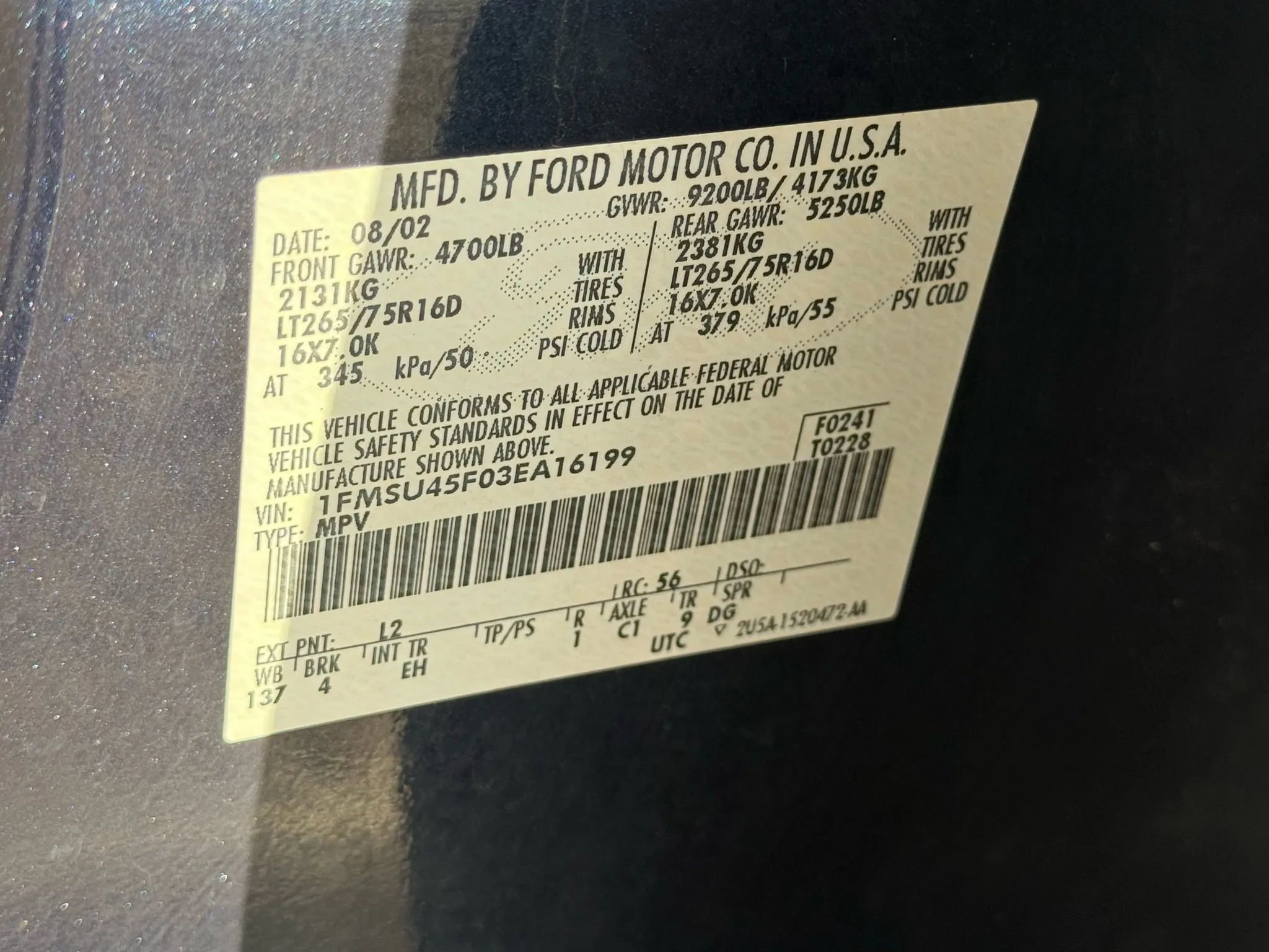 Used 2003 Ford Excursion Eddie Bauer image 44