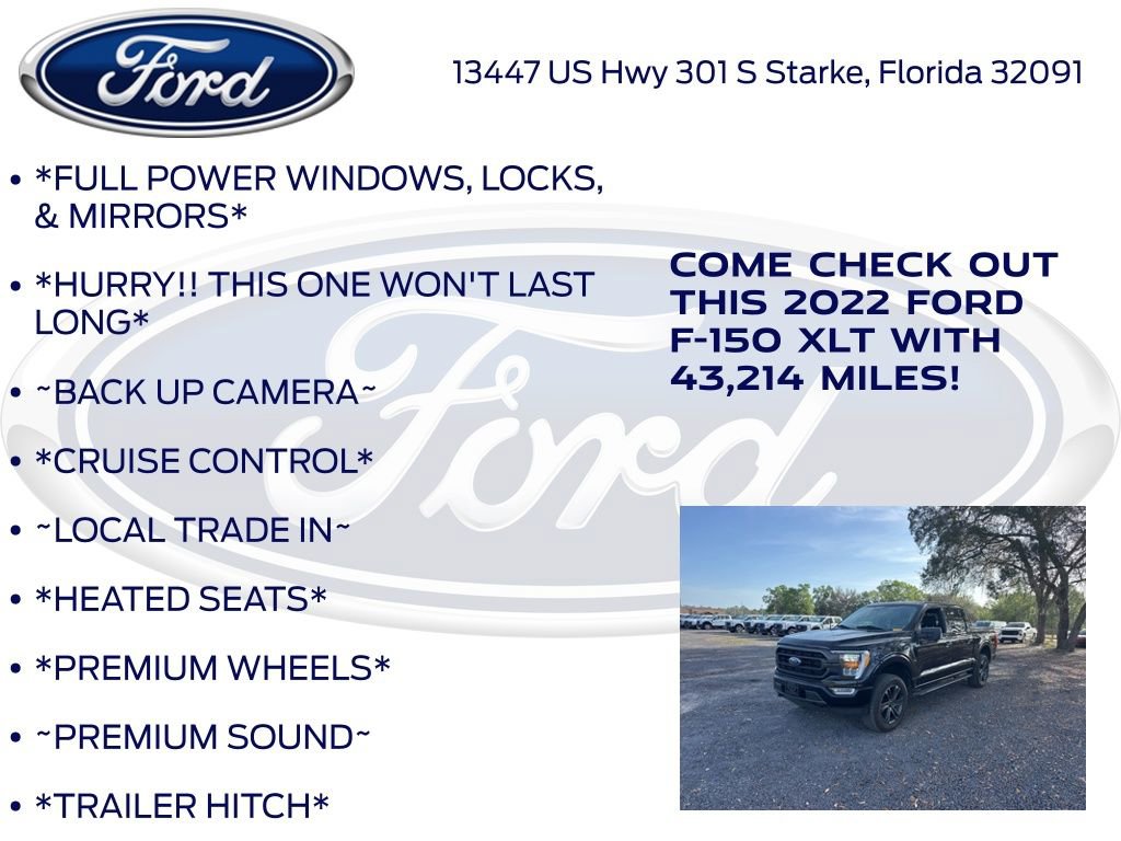 Certified 2022 Ford F150 XLT w/ Equipment Group 302A High image 12