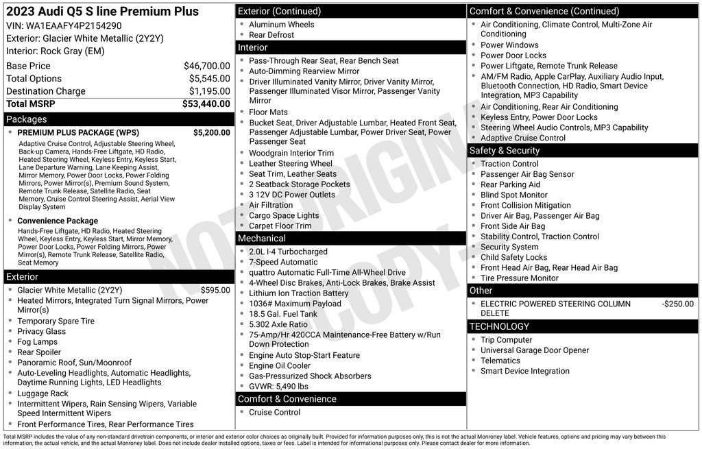 Certified 2023 Audi Q5 2.0T Premium Plus w/ Premium Plus Package AWD/4WD image 7