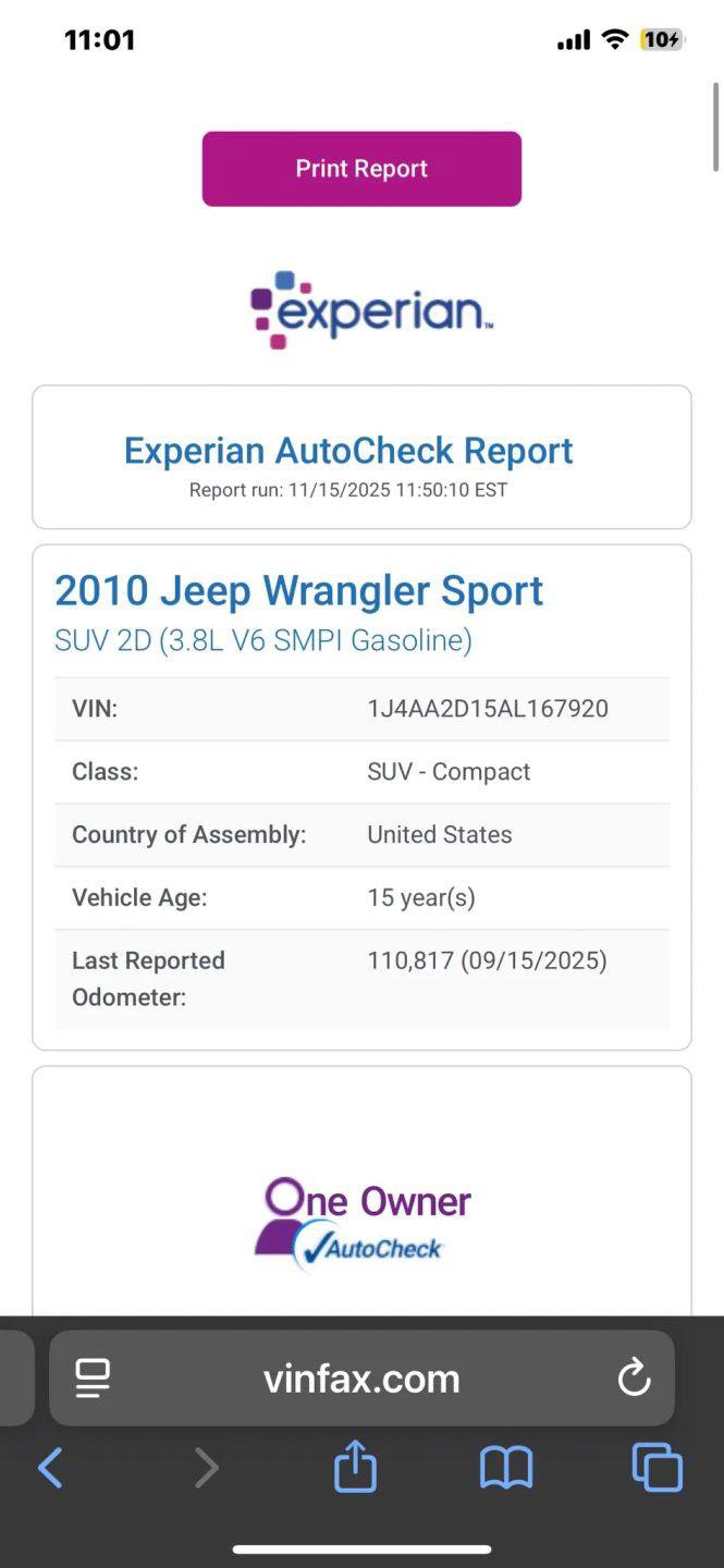 Used 2010 Jeep Wrangler Sport image 26