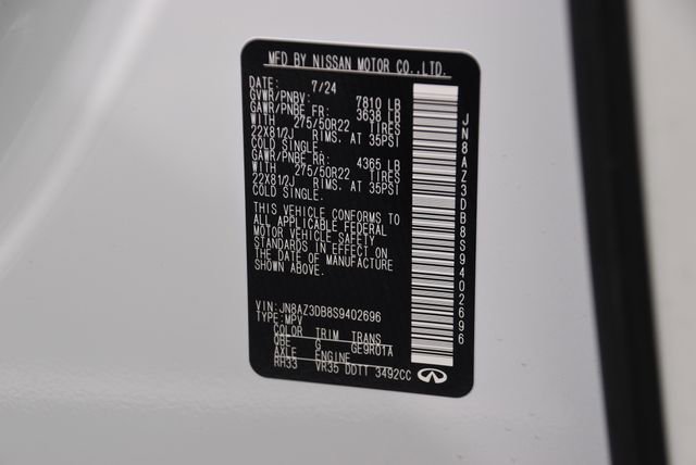 Certified 2025 INFINITI QX80 Sensory image 27