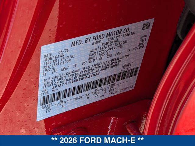 New 2026 Ford Mustang Mach-E Select w/ Comfort Package Lite RWD image 19