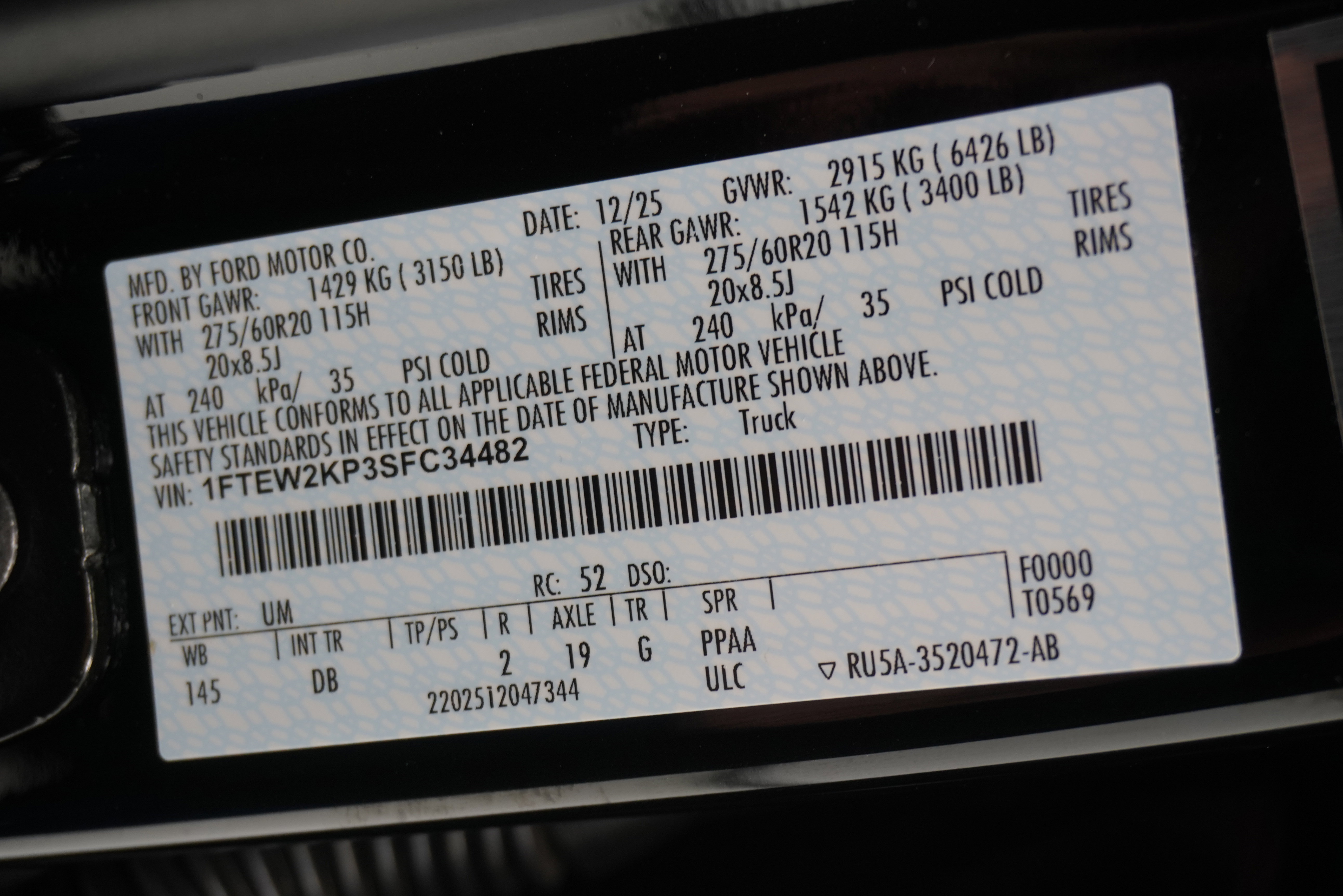 Used 2025 Ford F150 STX w/ Equipment Group 200A image 26