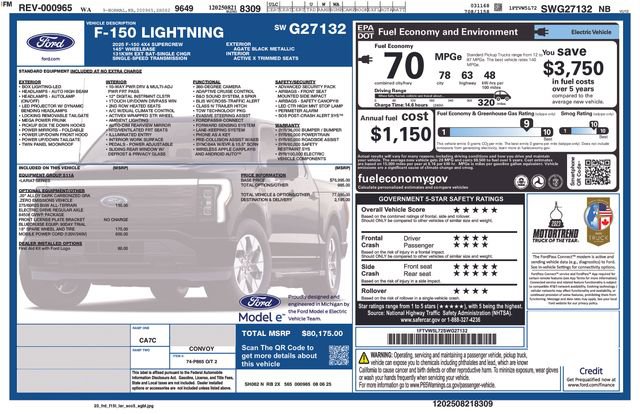 New 2025 Ford F150 Lightning Lariat AWD/4WD image 40