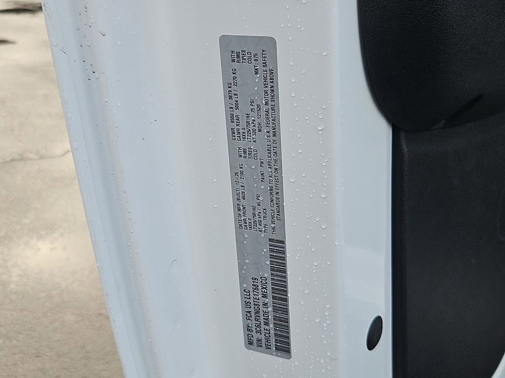 New 2026 RAM ProMaster 1500 w/ Convenience Group FWD image 29