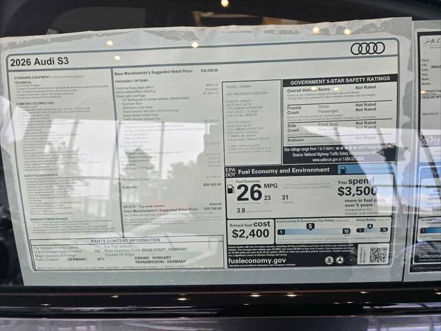New 2026 Audi S3 Premium AWD/4WD image 18