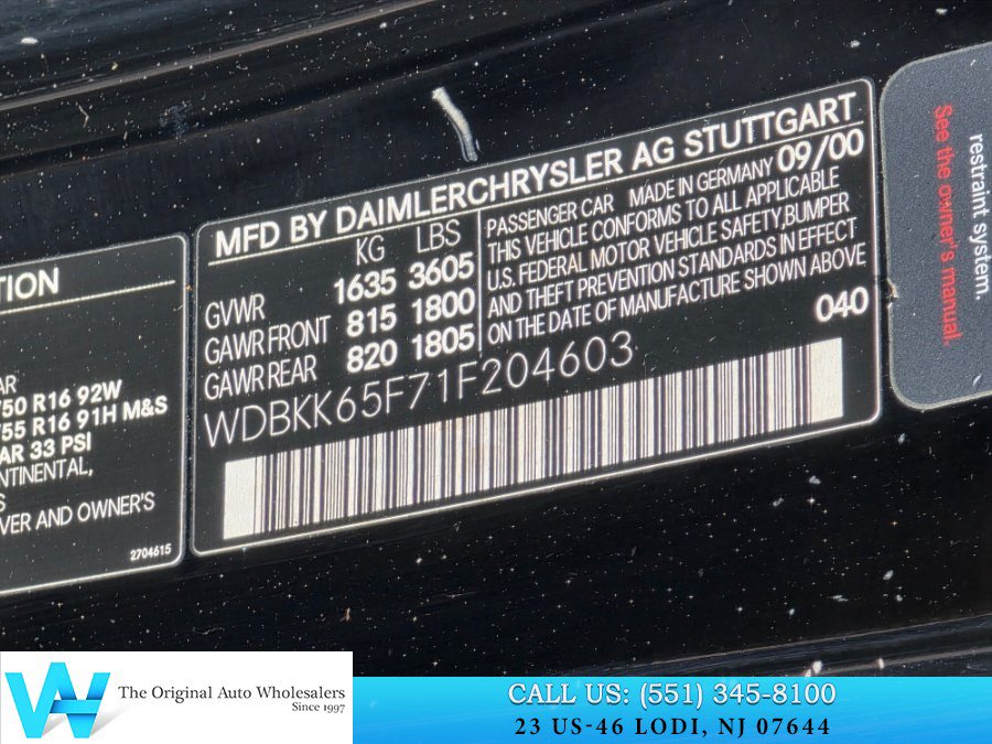 Used 2001 Mercedes-Benz SLK 320 image 19