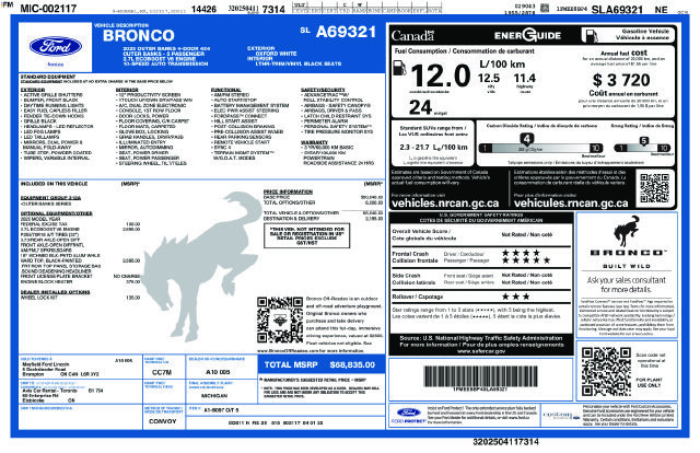 Used 2025 Ford Bronco Outer Banks AWD/4WD image 40